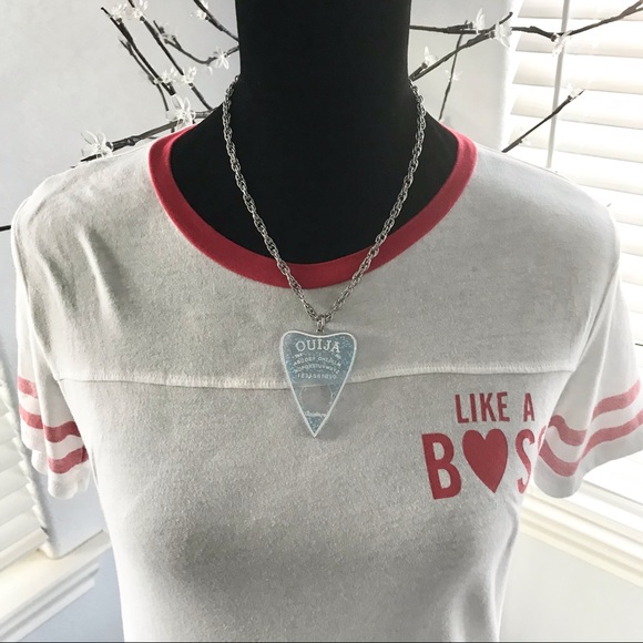 🆕 Ouija Planchette Pendant Necklace Resin/Stainless Steel - Picture 4 of 6